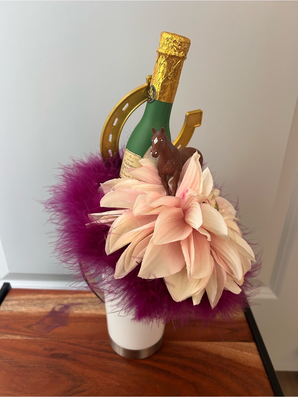 Handmade Kentucky Derby Headpiece with Feather Trim 🏇🍾